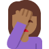 🤦🏾‍♀️ woman facepalming: medium-dark skin tone display on Twitter